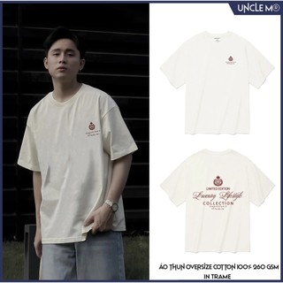 Áo thun local brand cổ tròn Uncle M cotton 100% nam nữ Unisex in lụa trame - Lifestyle tee