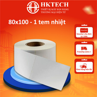  Giấy In Nhiệt 80x100 mm - Tem Vận Chuyển 8x10 cm 