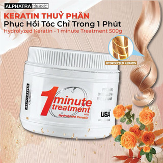 Kem ủ tóc alphatra classic 1 minute keratin treatment 500ml
