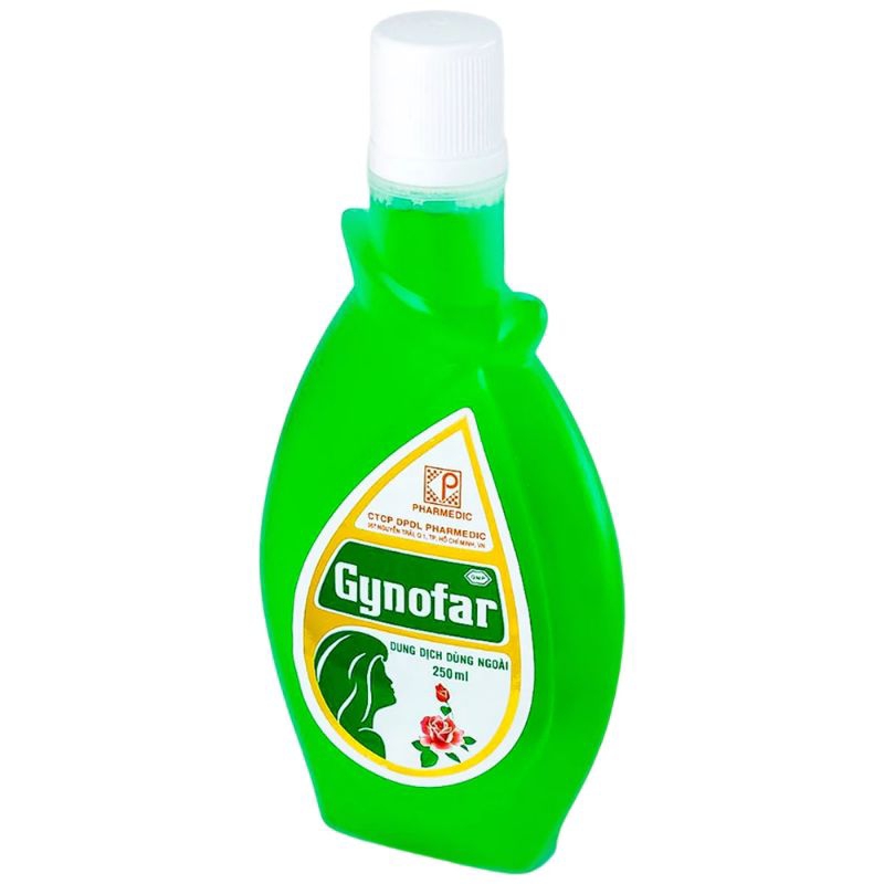 Gynofar dd vệ sinh phụ nữ,nước rữa phụ khoa,giảm mụn lưng Gynofar ,250ml