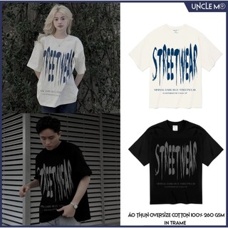 Áo thun local brand cổ tròn Uncle M cotton 100% nam nữ Unisex in lụa trame - Streetstyle tee