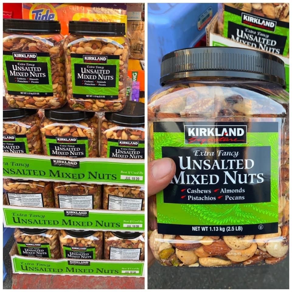 [DATE 08/2023]Mix Nut Hạt Hỗn Hợp Không Muối Kirkland Unsalted Mixed Nuts Hộp 1.13 Kg
