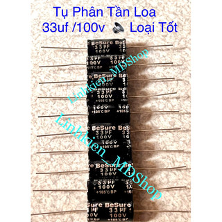 Tụ phân tần loa 33uf/ 100v loại tốt . giá 10 cái 100k