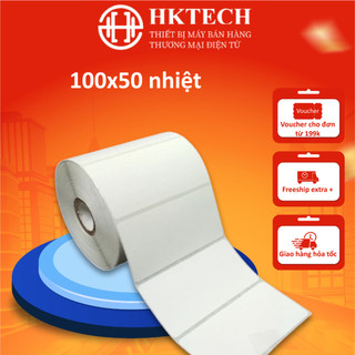  Decal nhiệt khổ 100x50 mm khổ 10x5 cm cuộn 50m 
