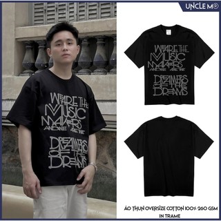 Áo thun local brand cổ tròn Uncle M cotton 100% nam nữ Unisex in lụa trame - Dreamer tee