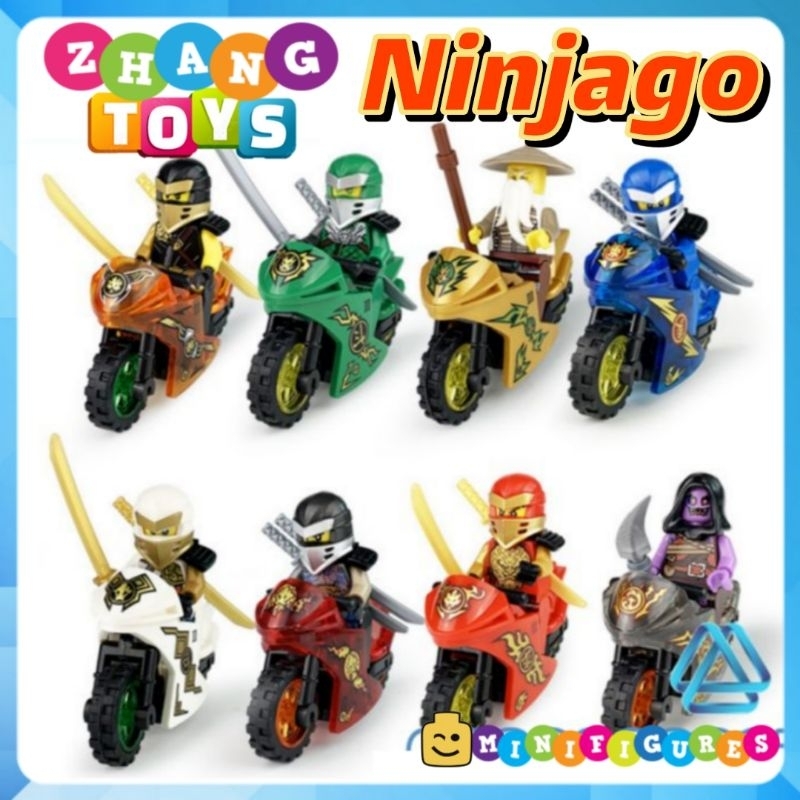 Đồ chơi xếp hình Ninjago season 13 Lloyd - Zay - Zane Master Wu - Kai Cole - Nya - Ginkle Minifigures No 005681