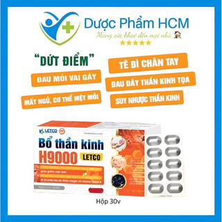 Bổ thần kinh h9000 letco cải thiện triệu chứng suy nhược thần kinh giúp giảm mệt mỏi h 30vien