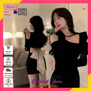 【Có sẵn trong nước】Váy prom Váy body ngắn đi biển đầm sexy Shark Chili váy nữ thần váy body set đồ nữ sang S31