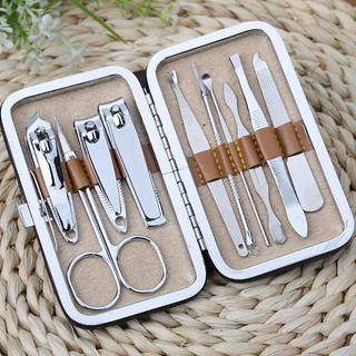 Bộ dụng cụ làm móng cắt móng tay chân 10 món đa năng, bộ kềm bấm móng kìm cắt móng chăm sóc cá nhân chuyên dụng tại nhà