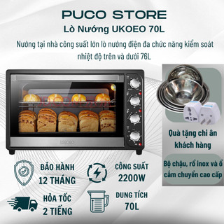 Lò Nướng UKOEO 70L Chuẩn Hàng Nội Địa Trung Tặng Kèm Jack Chuyển Đổi 2 Chân - Bảo Hành 12 Tháng