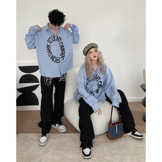 | kèm cà vạt | áo sơ mi dài tay ombre circle shirt