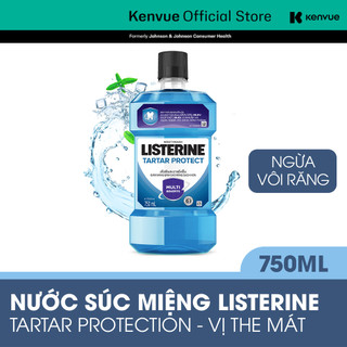 Nước Súc Miệng Ngăn Ngừa Mảng Bám Listerine Tartar Protect 750ml - 250ml