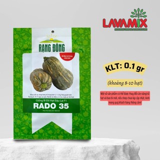 Hạt giống Bí Đỏ Hạt Đậu Lai F1 Rado 35 (1g~8-10 hạt) hiệu Rạng Đông năng suất cao,dễ chăm sóc | Green House