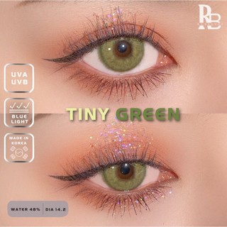 Kính Áp Tròng RUBYEYES Tặng Khay Gương Dụng Cụ BST BEARLENS Tiny Green