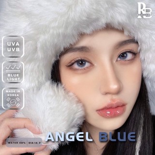 Kính Áp Tròng RUBYEYES Màu Xanh Angel Blue Size 14.2mm, Lens Xanh Nhạt + Tặng Khay Gương BEARLENS