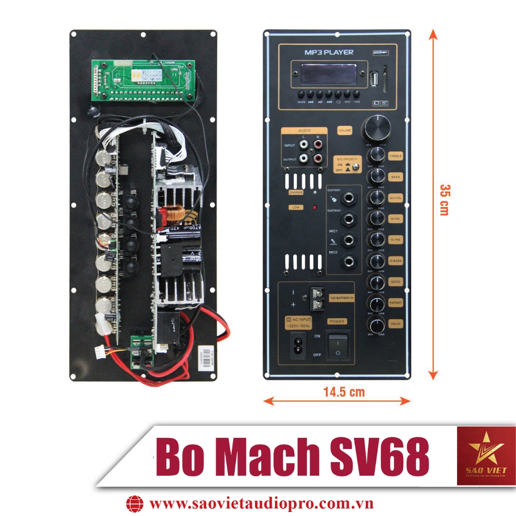 Bo Mạch Loa Kéo Loa SV68