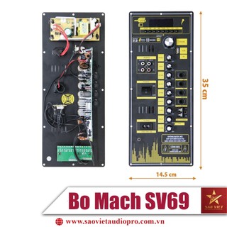 Bo mạch loa kéo sv69 dsp reverb chuyên loa kéo bass 30 40