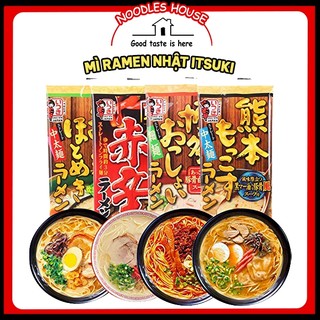 Mì ramen nhật không chiên itsuki xương heo hầm mokkos cay spicy tôm miso 120g