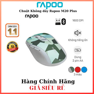 Chuột Bluetooth Silent Rapoo M500 Xám BH 1 năm chính hãng