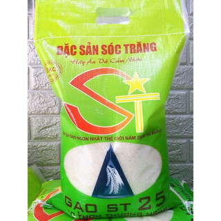 10kg gạo st25 - thơm, dẻo, mềm cơm