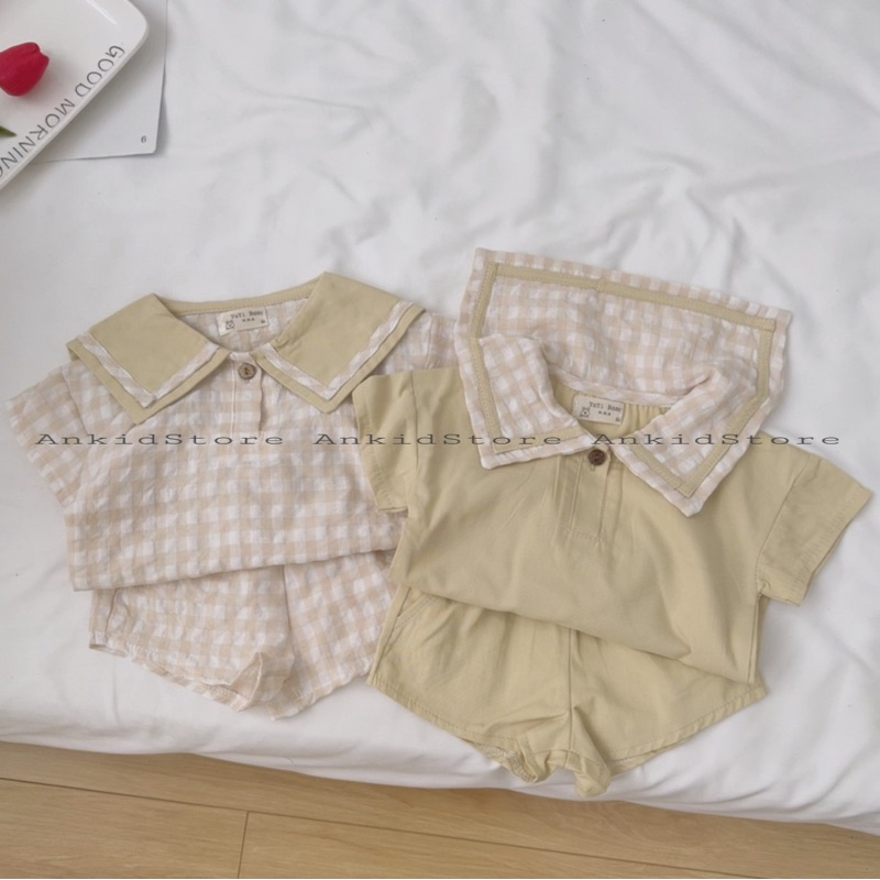[Ảnh thật] Set thuỷ thủ Hàn Quốc cho bé trai, bé gái - AN.KID