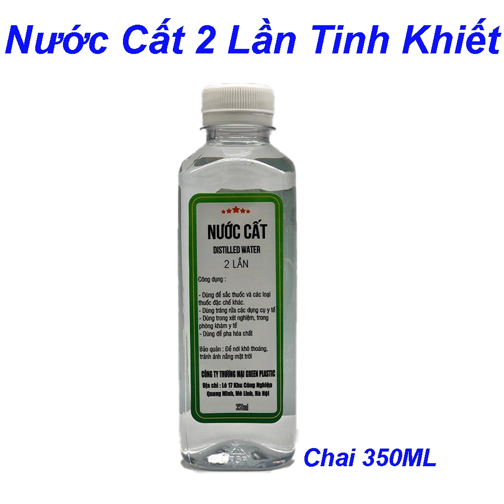 Nước Cất 2 Lần Tinh Khiết Chai 350ML