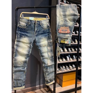 Quần jean nam dài DENIM kiểu was cào dơ rách nhẹ mẫu mới chi tiết như hình  J3560  K3 STORE