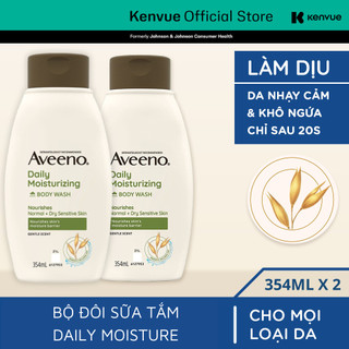 Bộ 2 Sữa tắm Aveeno dưỡng ẩm hàng ngày 354ml
