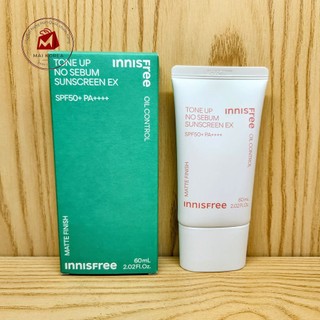 Kem Chống Nắng Innisfree No Sebum Tone Up, Triple Care, Long Lasting SPF50++++ mẫu mới