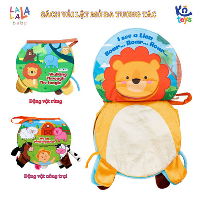 Sách Vải Lật Mở Sột Soạt Đa Tương Tác Cho Bé từ 0 Tháng Tuổi - Lalala Baby