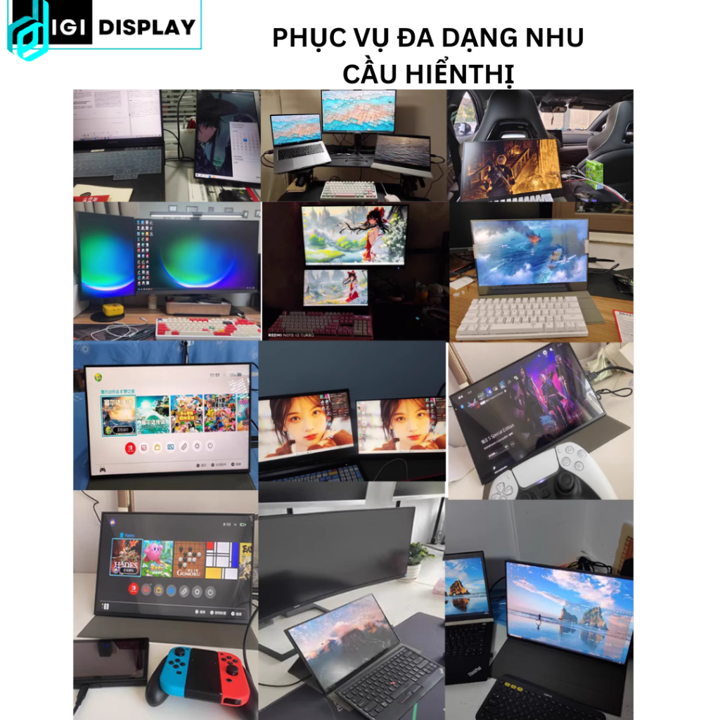 Màn hình di động IPS 100%sRGB FHD 2K/4K Type C/HDMI - Portable Monitor | BigBuy360 - bigbuy360.vn