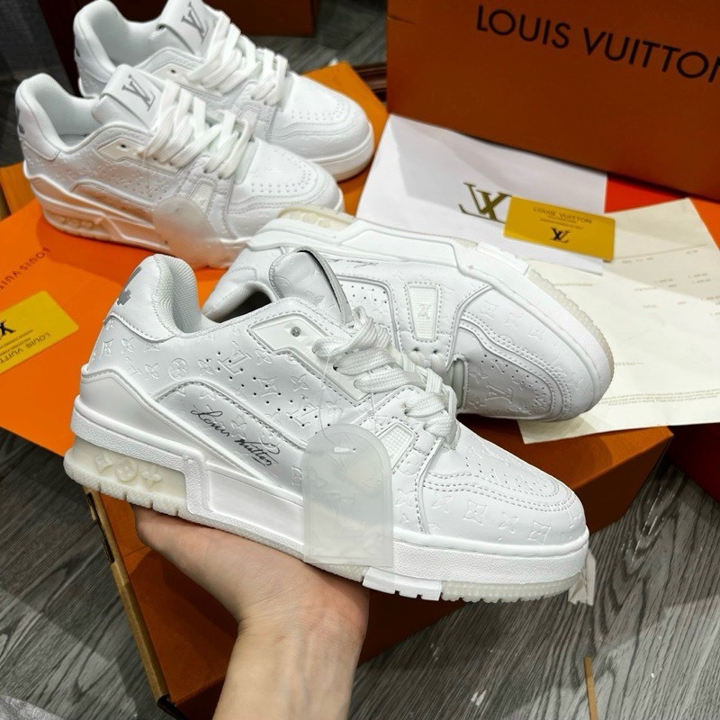 Giày LV Louis Vuitton Trainer Trắng 54, Giày Sneaker LV 54 Thể Thao Nam Nữ Hot Trend | BigBuy360 - bigbuy360.vn