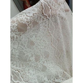Vải ren thun co giãn (4 chiều) mịn đẹp