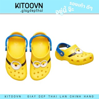KITOOVN GIÀY SỤC CỜ ROS MINIONS MÀU VÀNG cho trẻ em , đúc nguyên khối nhẹ nhàng , êm , không trơn trượt