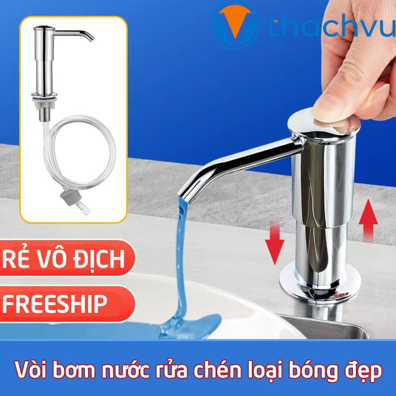 Vòi hút nước rửa chén, bộ vòi xịt nước rửa bát tự bơm hút dầu, vòi bơm nước rửa chén inox tự động.