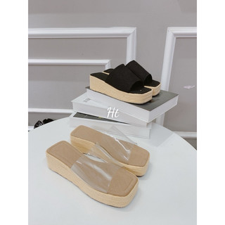 ☘️ Dép Lê đế xuồng cói cao 5cm. mix đồ mùa hè siêu xinh.