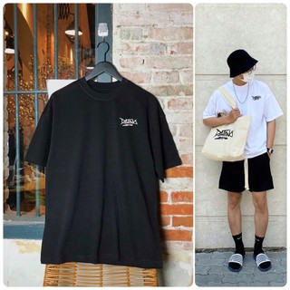 Áo thun nam nữ oversize DATINO Signature cotton 2 chiều 100% form Unisex tay lỡ dày dặn, bo cổ ôm.