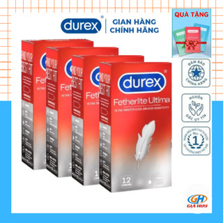 Bộ 4 hộp bao cao su Durex Fetherlite Ultima 12 bao/hộp