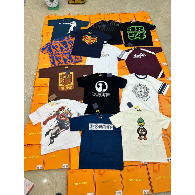 ⚡️[Hight Quality] Full Mẫu Áo Phông Len LV Full Box FW24 - Họa Tiết Dệt Kim Nhiều Màu Sắc Cao Cấp - 