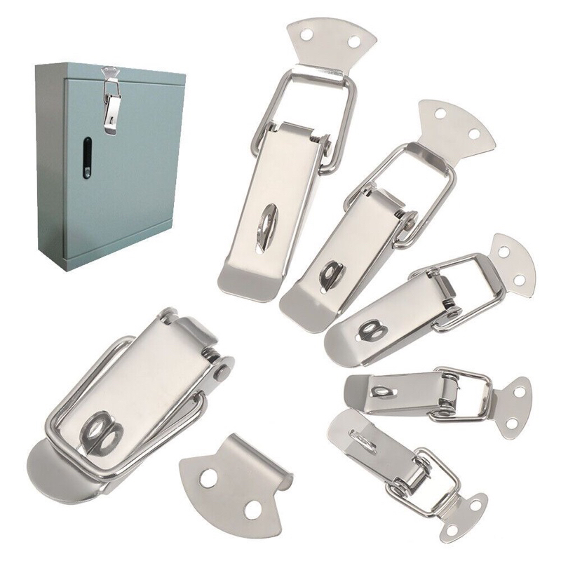 Khoá gài inox, khoá lật inox lắp hòm đạn, khóa hộp gỗ