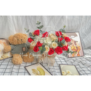 GIỎ LẴNG CẮM HOA HÌNH THANG BÁN LẺ