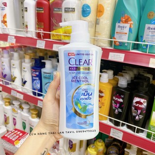 Dầu gội sạch gàu clear mát lạnh bạc hà 410ml