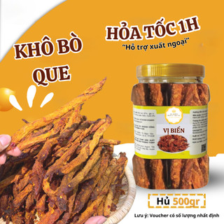 Khô Bò Que Tẩm Gia Vị Vị Biển Hàng Loại 1 Ăn Liền 200gr Thơm Ngon