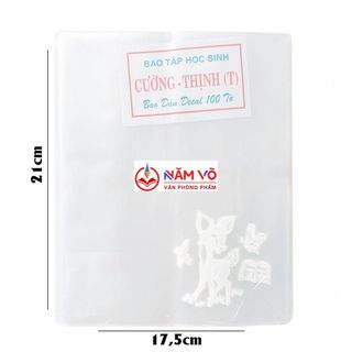 Xấp 100 tờ bao vở / bao kiếng / bọc vở / bìa kiếng / bọc kiếng / bao tập kiếng có keo cường thịnh loại có nai, siêu dày