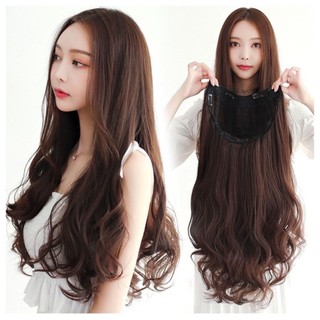 [ẢNH CHỤP THẬT] Kẹp chữ U tóc giả xoăn sóng dài 55cm