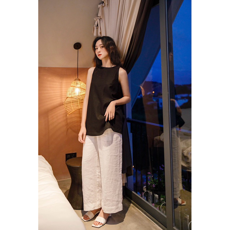 SHU SHI - Áo Sát Nách A Nhẹ 6 Cúc ( hình ảnh chính chủ của shop )