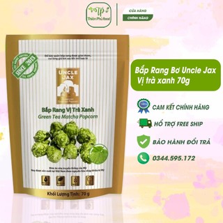 Bắp rang bơ vị trà xanh uncle jax 70g