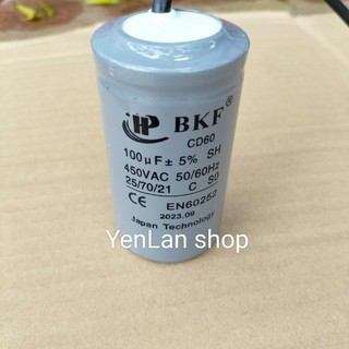 Tụ điện động cơ xoay chiều 100uF(  mầu xanh , xám)