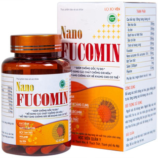 Nano Fucomin - Học Viện Quân Y - Lọ 30 viên - Chính Hãng