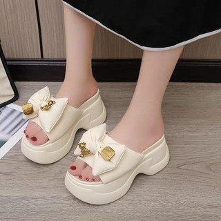 Dép bm đế lượn nơ gấu hàng cao cấp